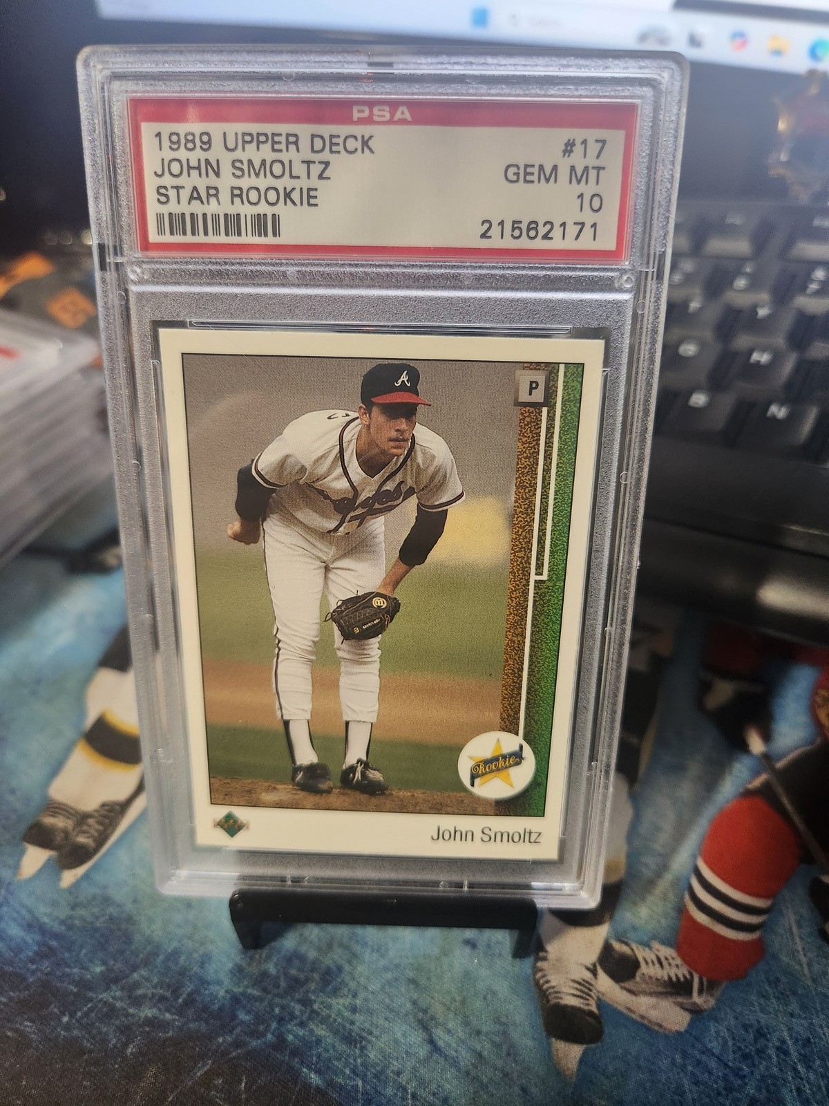 1989 Upper Deck #17 John Smoltz Star Rookie PSA 10