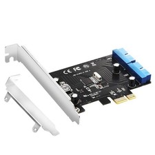PCI-E To USB3.0 Front Panel Expansion Card Desktop Pcie To USB3.0 Pin Dual 20PIN