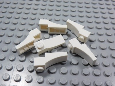LEGO Lot of 6 White 1x3 Inverted Arch Bricks AF