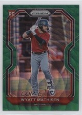 2021 Panini Prizm Green Wave Prizm Wyatt Mathisen #84 1u6