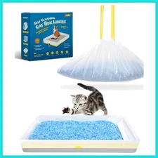 45 Count Litter Box Liners, Pet* Scoopfree Self-Cleaning Box Liners, Automati...
