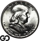1955 Franklin Half Dollar, Lustrous Gem