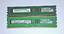 Two HP Micron Samsung 8GB DDR3 PC3L-10600 Memory 647658-081 DIMM 16 GB Total 