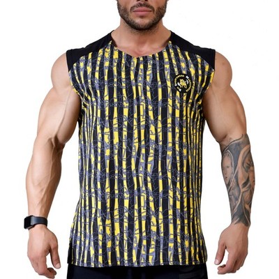 BGSM men's muscle shirt tank top armpit shirt stringer fitness bodybuilding 2309
