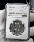 C207. 1963 50 C BENJAMIN Franklin NGC  PF 68