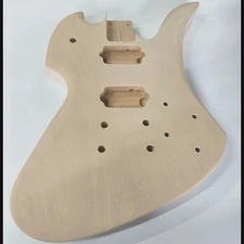 DIY Unfinished Handmade Electric Guitar Body, Basswood Construction, Guitar Body