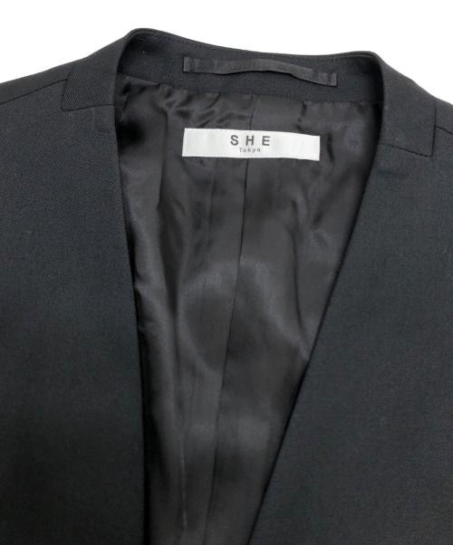 Collarless Jacket Basic Polyester Blazer Women’s … - image 4