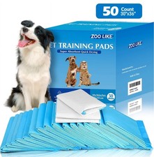 XXL Dog Pee Pads 30"x36", 50 Ct, 6-Layer Super Absorbent, Leak-Proof Training