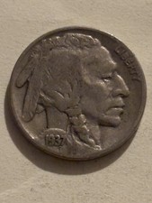 1937 D Buffalo Nickel 5 Cents Coin, United States of America