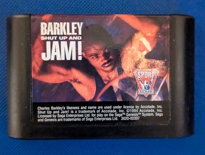 Barkley: Shut Up and Jam (Sega Genesis, 1993) Cart
