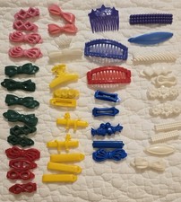 Vintage Plastic Hair Barrettes Lot