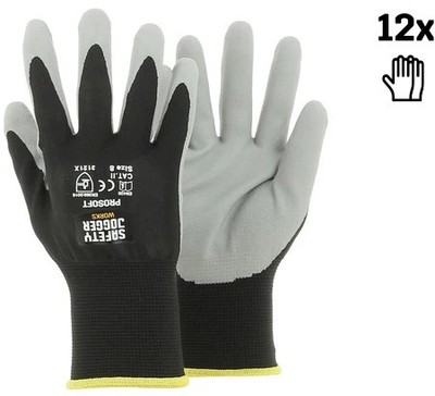 Safety Jogger Gloves Prosoft 3121x | Zwart/Grijs | Mat 10