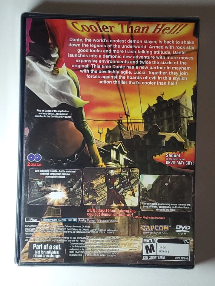Devil May Cry 2 - Part of a set - PS2 Sony PlayStation 2 2003 - Brand New Sealed - Image 2 of 4