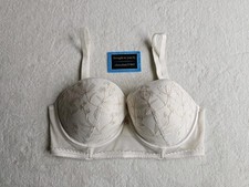 NEW EX M*S ROSE STRAPLESS MULTIWAY PUSH UP LONGLINE BRA SIZE 36D in IVORY