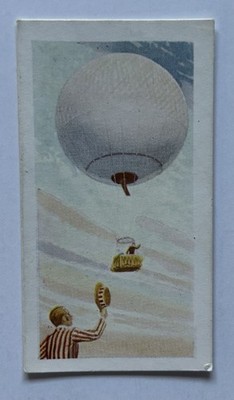 Beano Bubble Gum Conquest of Space No. 7 Balloon of the 1900s Tobacco Card CC27