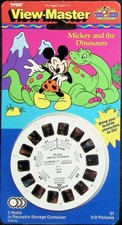 Mickey Mouse and the Dinosaurs 3d View-Master 3 Reel Set NEW SEALED