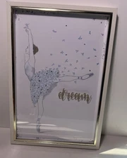 2018 Elico LTD Ballerina Artwork “DREAM” Wooden Framed Decor