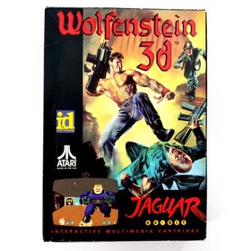 Wolfenstein 3D (Atari Jaguar, 1994) Complete w/ Overlay Mint Cartridge Tested