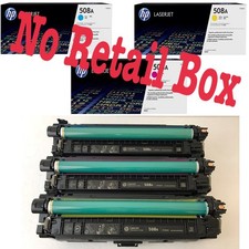 3PK Genuine HP 508A CF361A CF362A CF363A Toner LaserJet M577 NEW Out Box