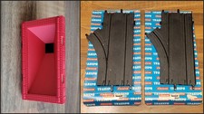 Carrera (Servo) 160 Transpo / Trucker, 2x Abzweigbahnstück Links + Hochsilo