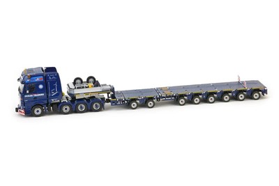 IMC 1/50 Fertigprodukt für MB 8X4 Nooteboom Mco-Px 2+6 Axle Ocean Traders Die