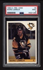1985 OPC #9 MARIO LEMIEUX ROOKIE CARD PSA 9 MINT