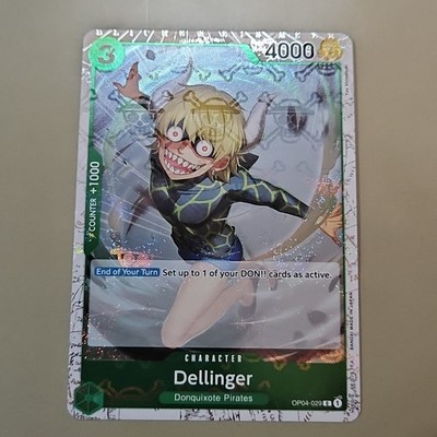 Dellinger Jolly Roger Foil Holo - OP04-029 C - One Piece PRB-01 The Best TCG CCG