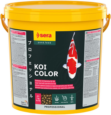 sera KOI Professional Color 7kg | Farbfutter für Koi Teichfische | Spirulina