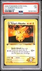 2000 POKEMON GYM CHALLENGE 1ST EDITION #84 LT. SURGE'S PIKACHU PSA 1