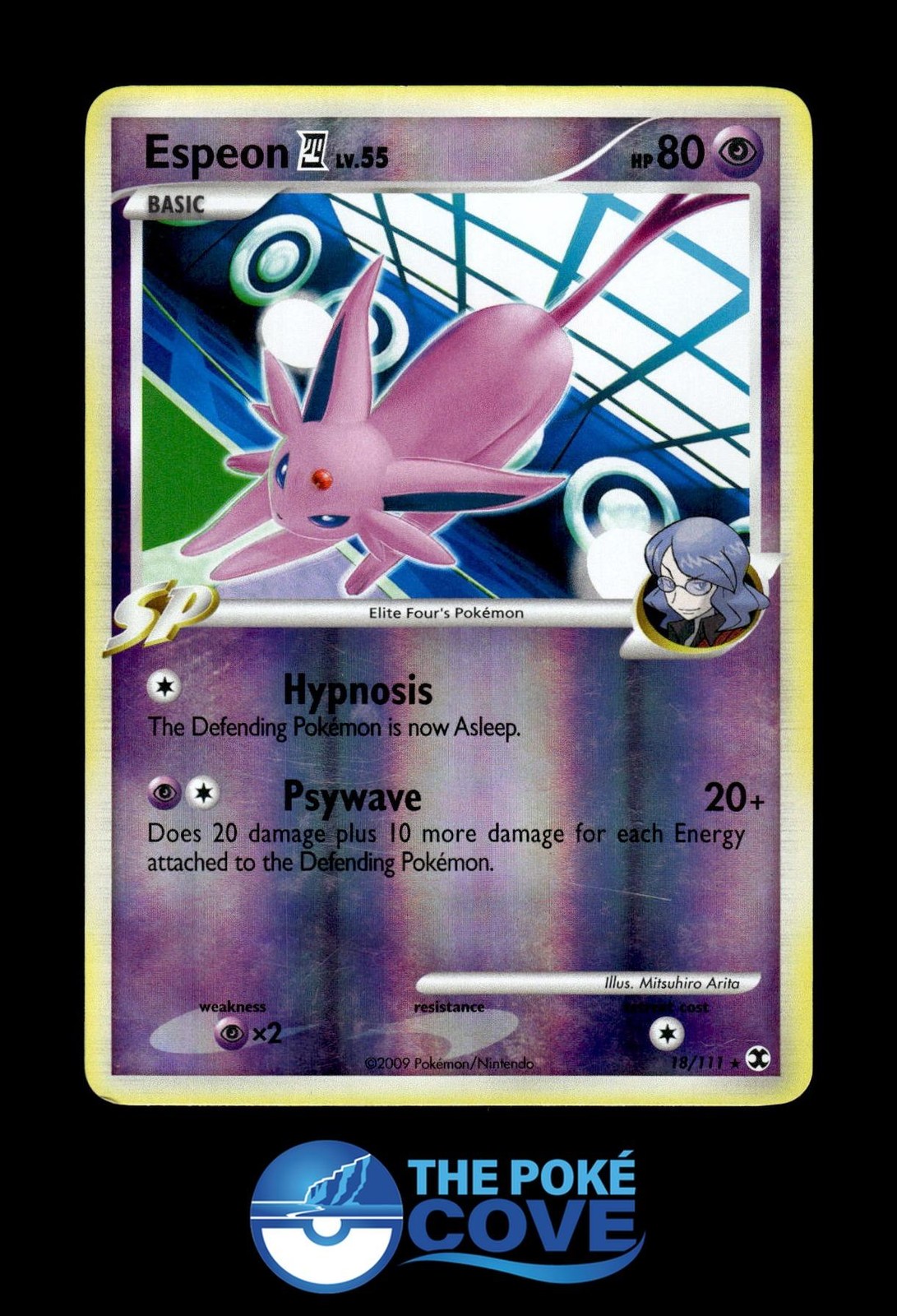 Espeon E4 18/111 | Rising Rivals Reverse Holo | Pokemon Rare | MP