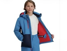 NEW DAKINE YOUTH SNOW JACKET BLUE INSULATED WATER WIND RESISTANT UNISEX XS