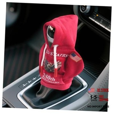 USA 250th Anniversary Gear Shift Cover,Funny Car Gear Shift Hoodie with Red