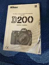 Nikon D200 DSLR Camera Instruction Manual / User Guide In English