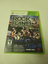 Rock Band 3 (Microsoft Xbox 360, 2010) Complete W/ Manual CIB Tested