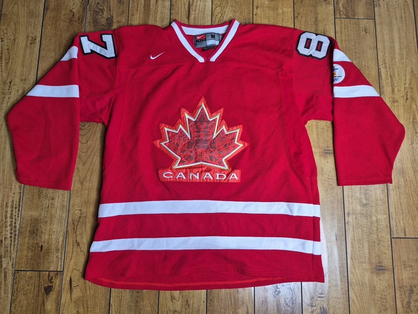 Team Canada Iihf Vancouver 2010 Olympics Hockey Jersey Sidney Crosby 87 Size M