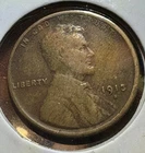 1913-S Lincoln Wheat Cent Penny Fine Better Early San Francisco