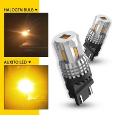 2pcs 3157 Led Bulb 3000k Amber Super Bright 3156 3056 3057 4157 Plug Play