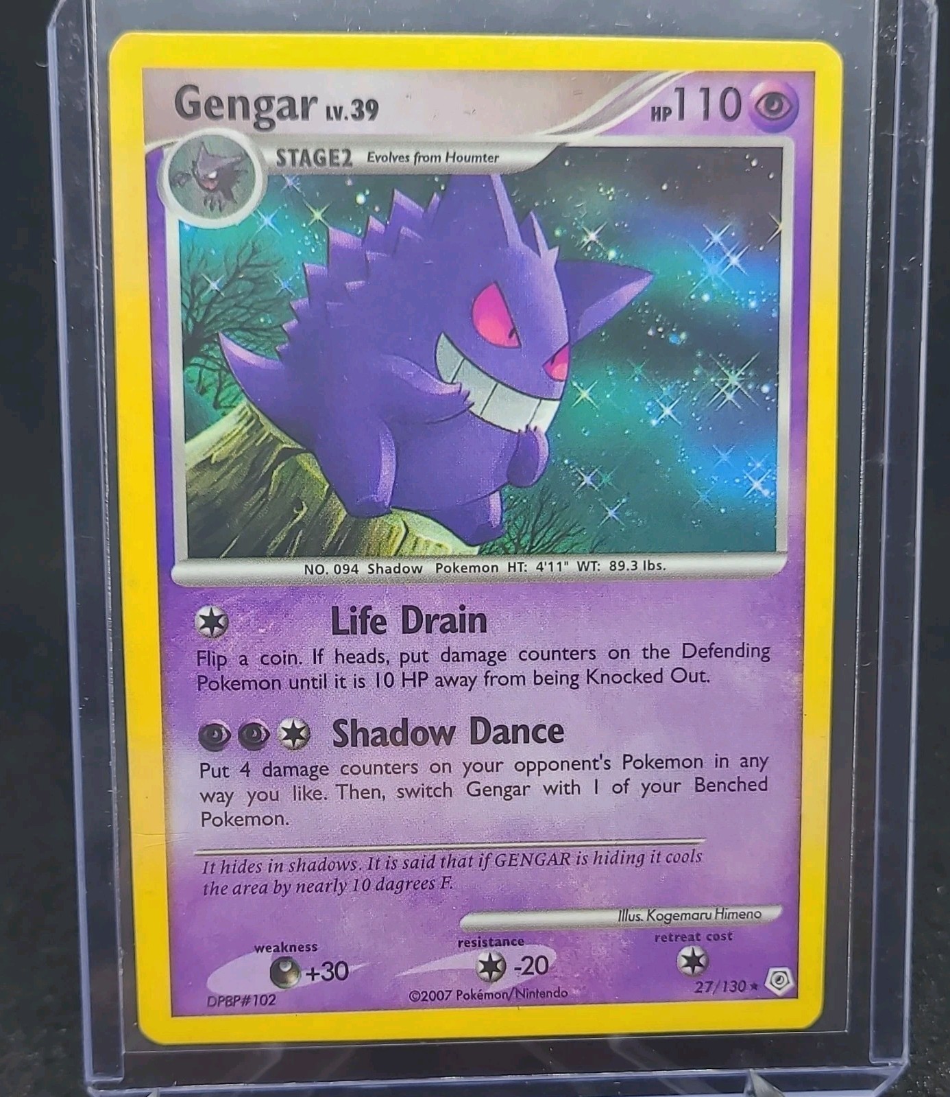 Pokemon Gengar 27/130 Diamond and Pearl Regular - Mint / NM