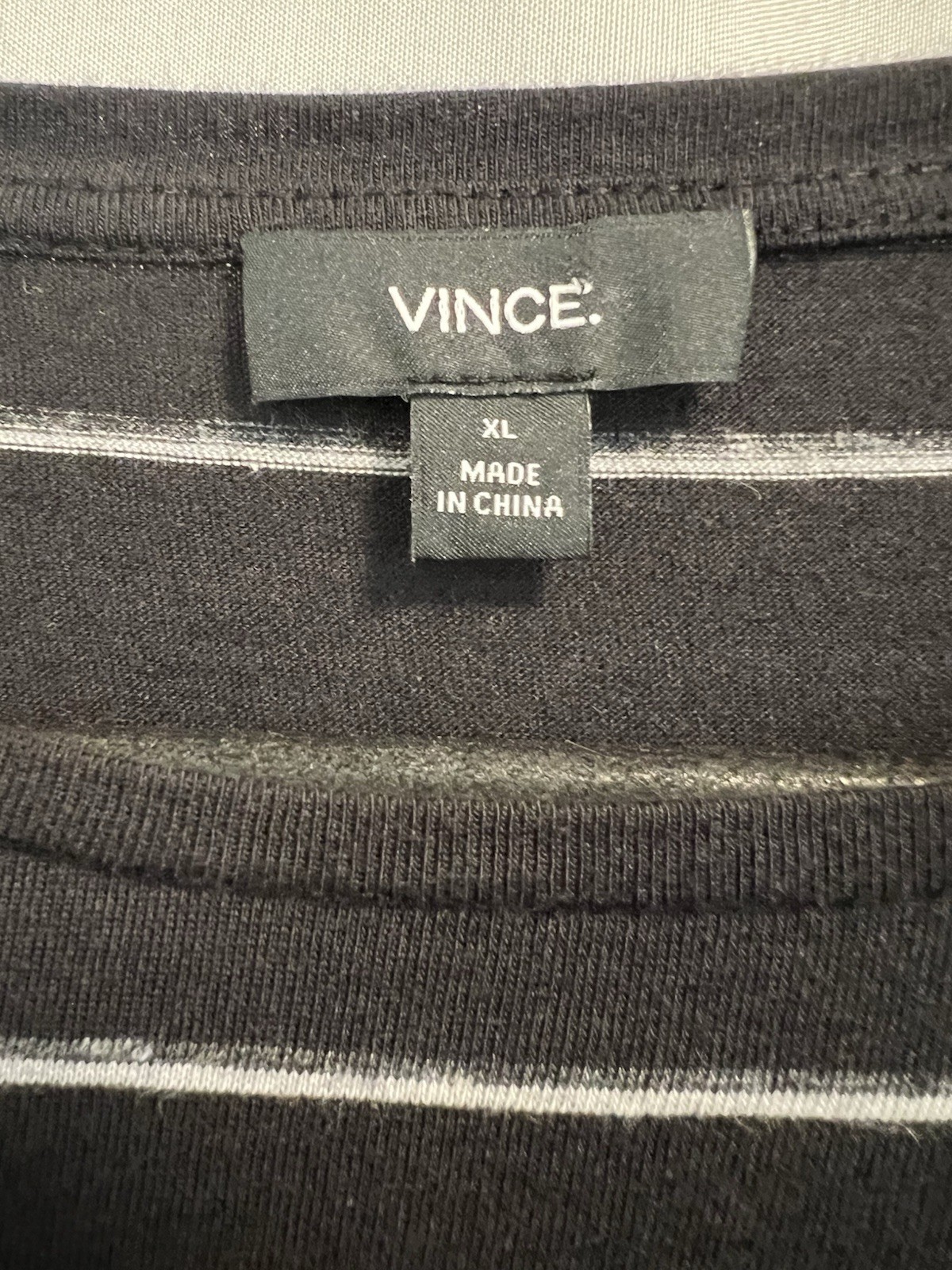Vince | Striped Black White Basic Minimalist Neut… - image 3