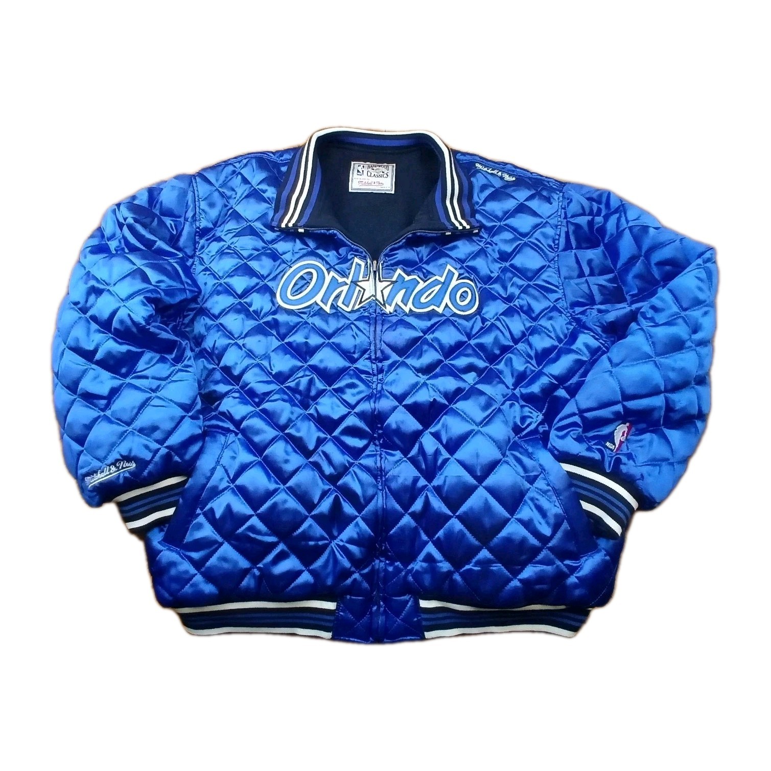 Mitchell & Ness Throwback Satin Jacket Magic 3XL … - image 1