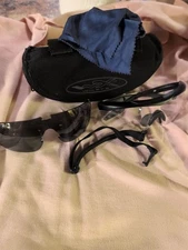 Wiley X Motorcycle Glasses 2 Lenses, Handle Bar Case, Microfiber Wipe, Headstrap