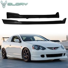 Fits 02-06 Acura Rsx Side Skirts Mugen Style Rocker Panels Unpainted Black Pu Fits 02-06 Acura Rsx Side Skirts Mugen Style Rocker Panels Unpainted Black Pu