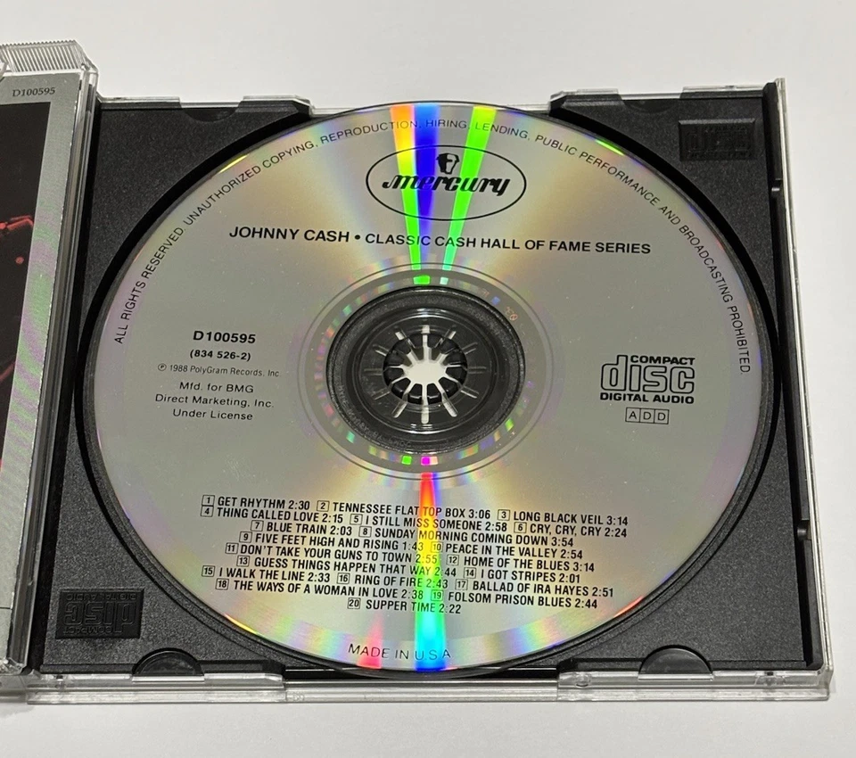 Classic Cash: Hall Of Fame Series By Johnny Cash (CD, 1988) - Image 4 of 4