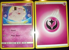 ♥️ Pokemon Karten Piepi FEEN Rosa Clefairy + Fee Energie♥️ Verborgenes Schicksal