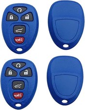 Replacement Key Fob Shell Case Fit for Suburban Tahoe Traver Model: Blue 2 Pcs