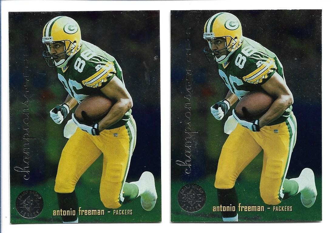 Lot of 2 Antonio Freeman 1995 SP Championship  Rookie #18 - Green Bay Packers RC