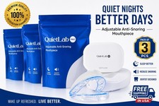 QuietLab Pro Adjustable Anti-Snoring Mouthpiece - BPA-Free Medical Pack of 3 