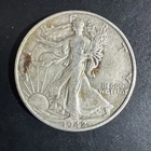 1942-D Walking Liberty Half Dollar - 90% Silver - Circulated