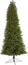 9Ft Slim Virginia Spruce Tree with 750 Warm White LED Lights & Instant Connect
