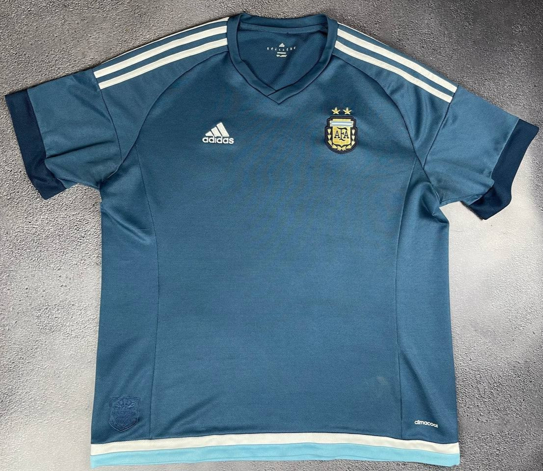 Argentina 2015/2017 Adidas Away football shirt Soccer Jersey size XL